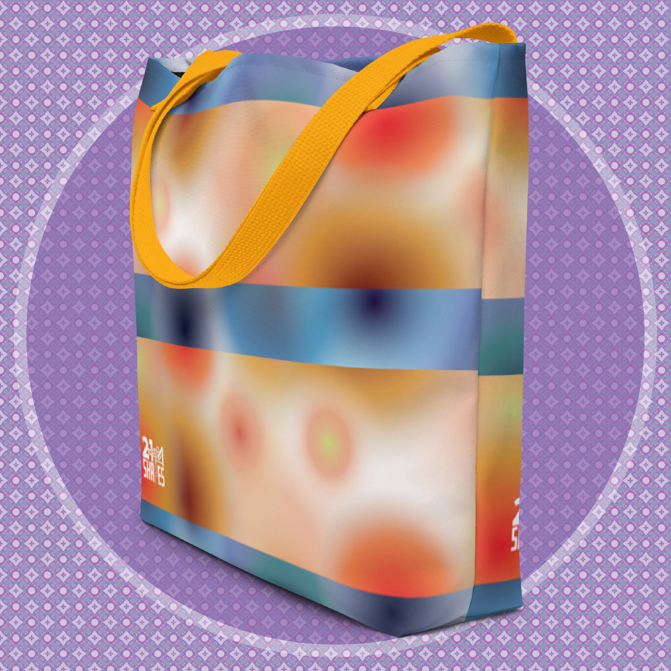 Glow in Yellow with inside pocket | Tote Bag |  Spacious 16″ × 20″ Patterned Tote — Your Go‑To Bag for Carrying It All