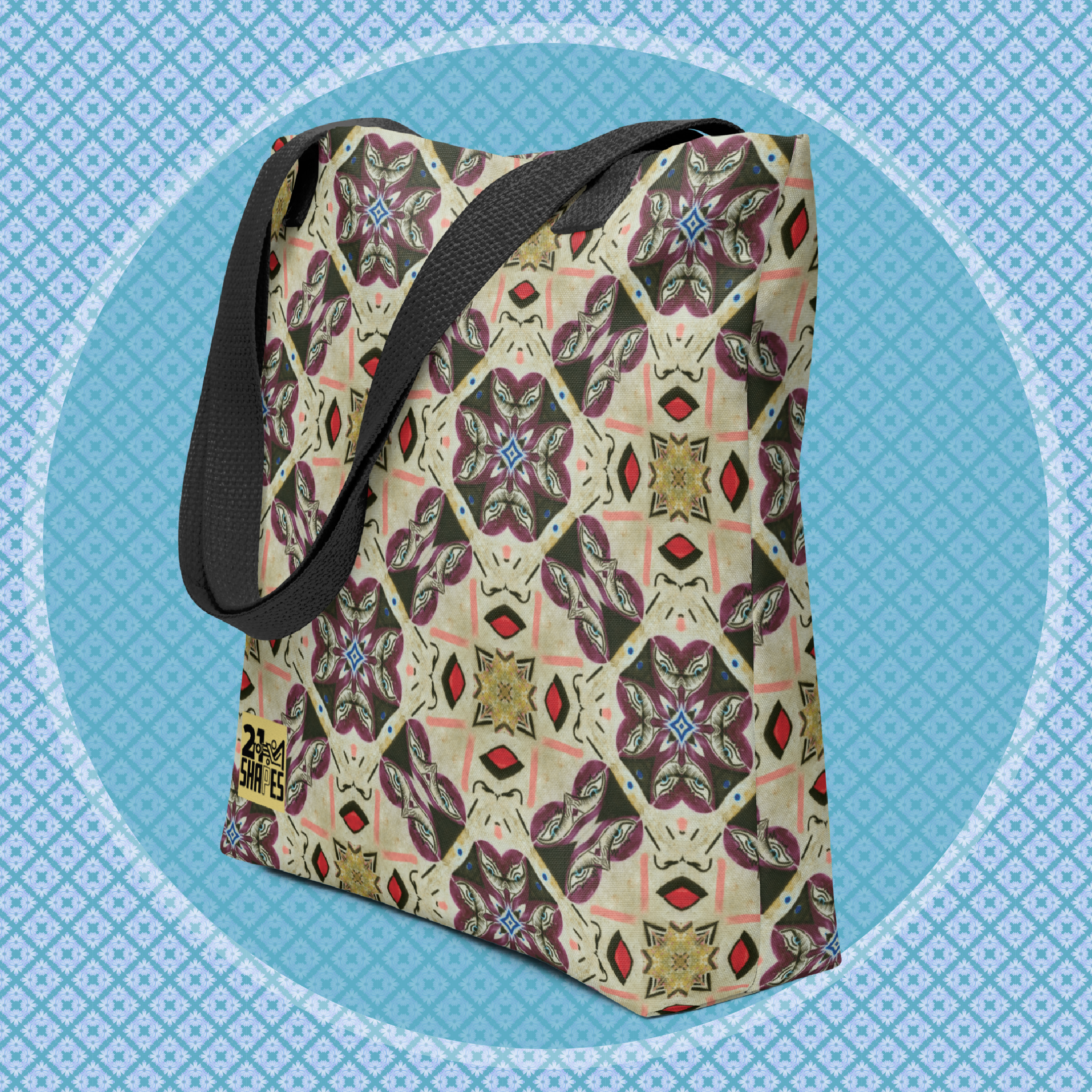 Oh Boy | Tote Bag | Art‑Inspired 15×15 Tote Bag — Perfect for Daily Essentials, a Tablet or Vinyl
