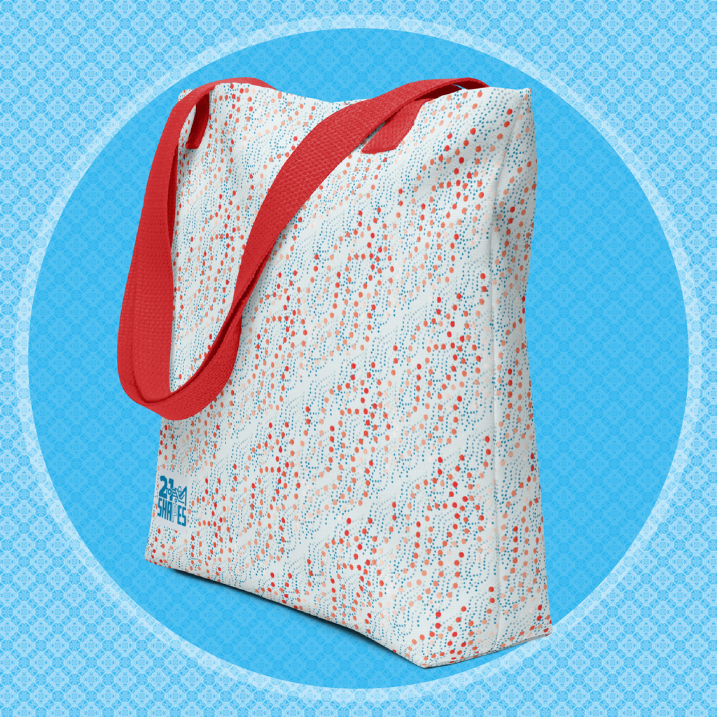 Dots | Tote Bag | 15×15 Tote Bag with Unique Artistic Patterns — Fits a Laptop, Vinyl or Everyday Essentials