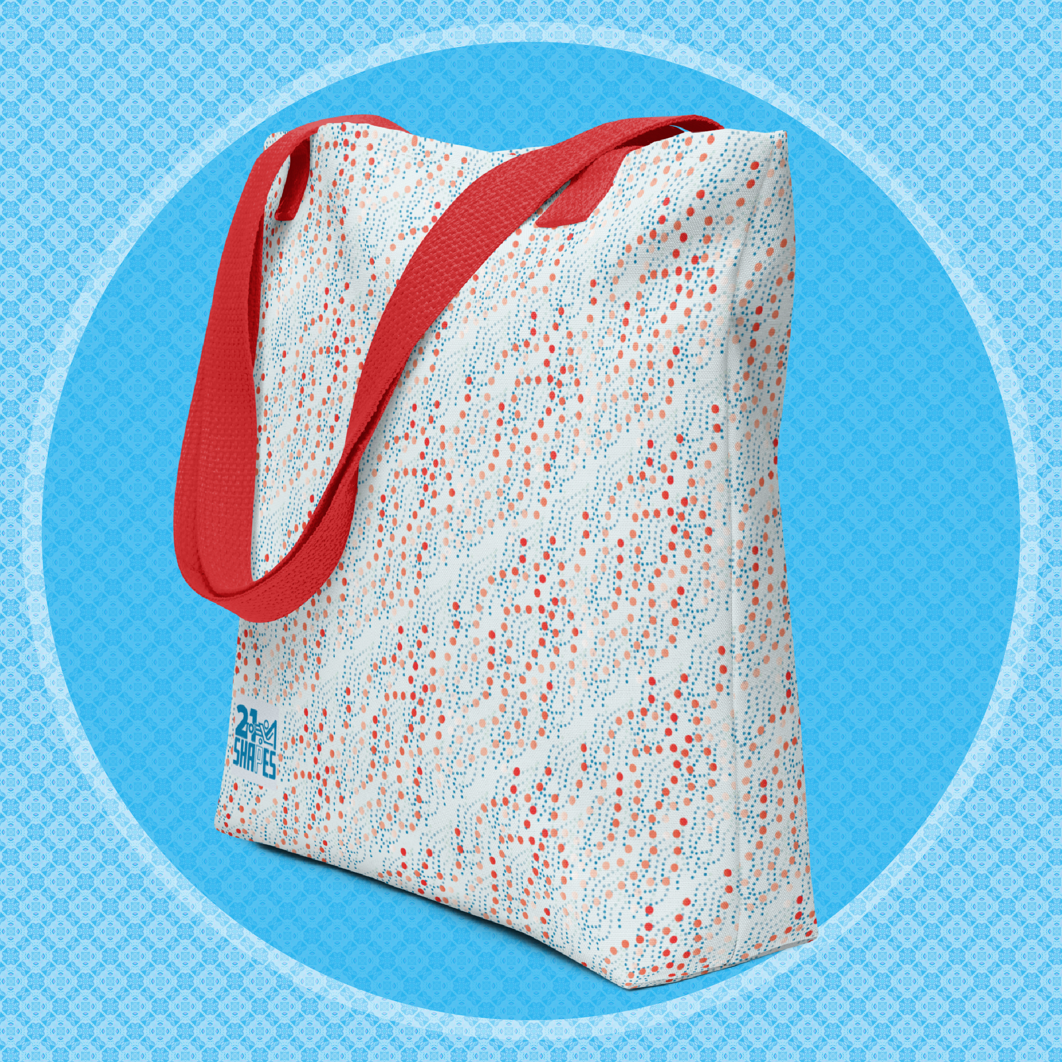 Dots | Tote Bag | 15×15 Tote Bag with Unique Artistic Patterns — Fits a Laptop, Vinyl or Everyday Essentials