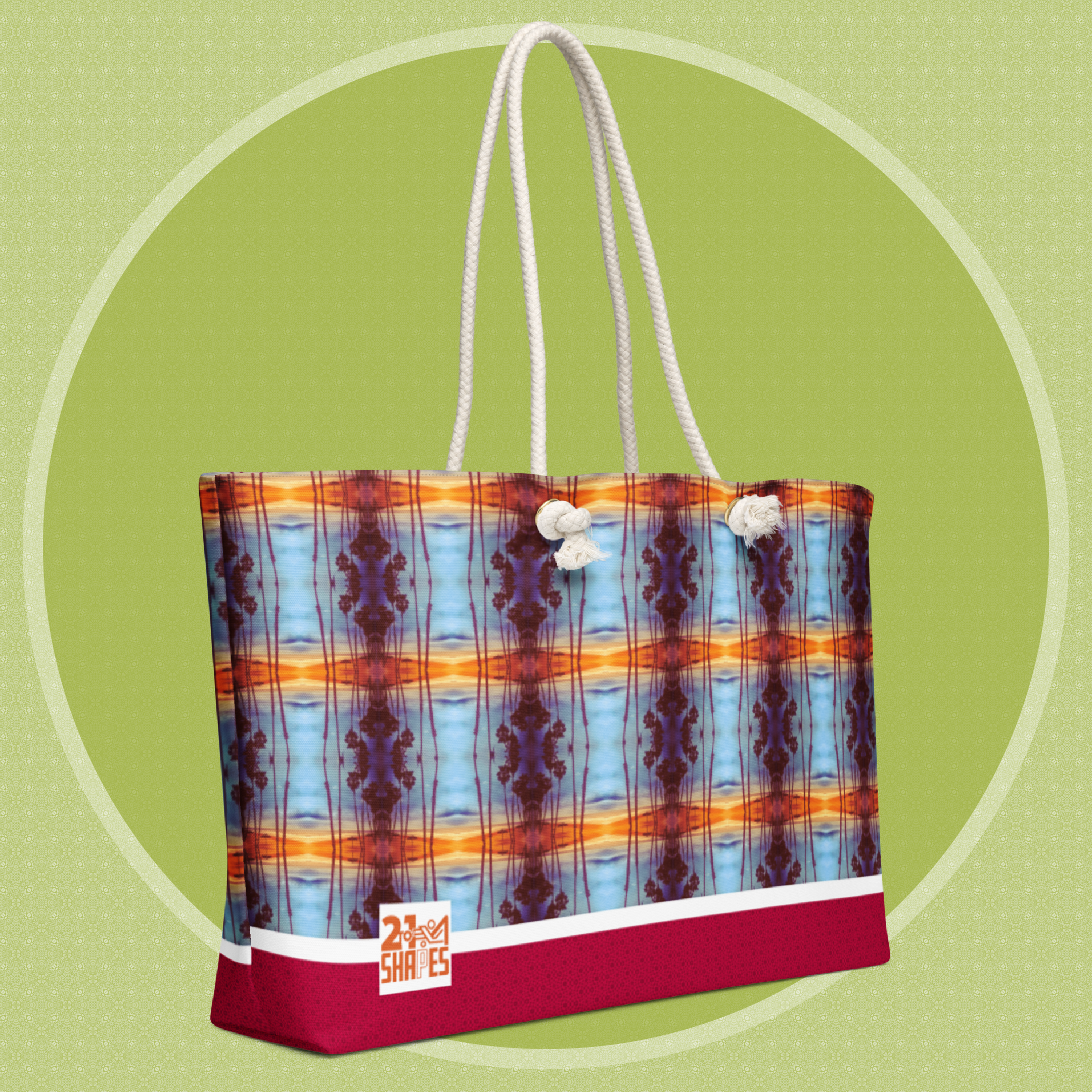 La Palapa | Tote Bag | Art‑Inspired 24″ × 13″ Tote Bag for Weekend Trips and Everyday Style