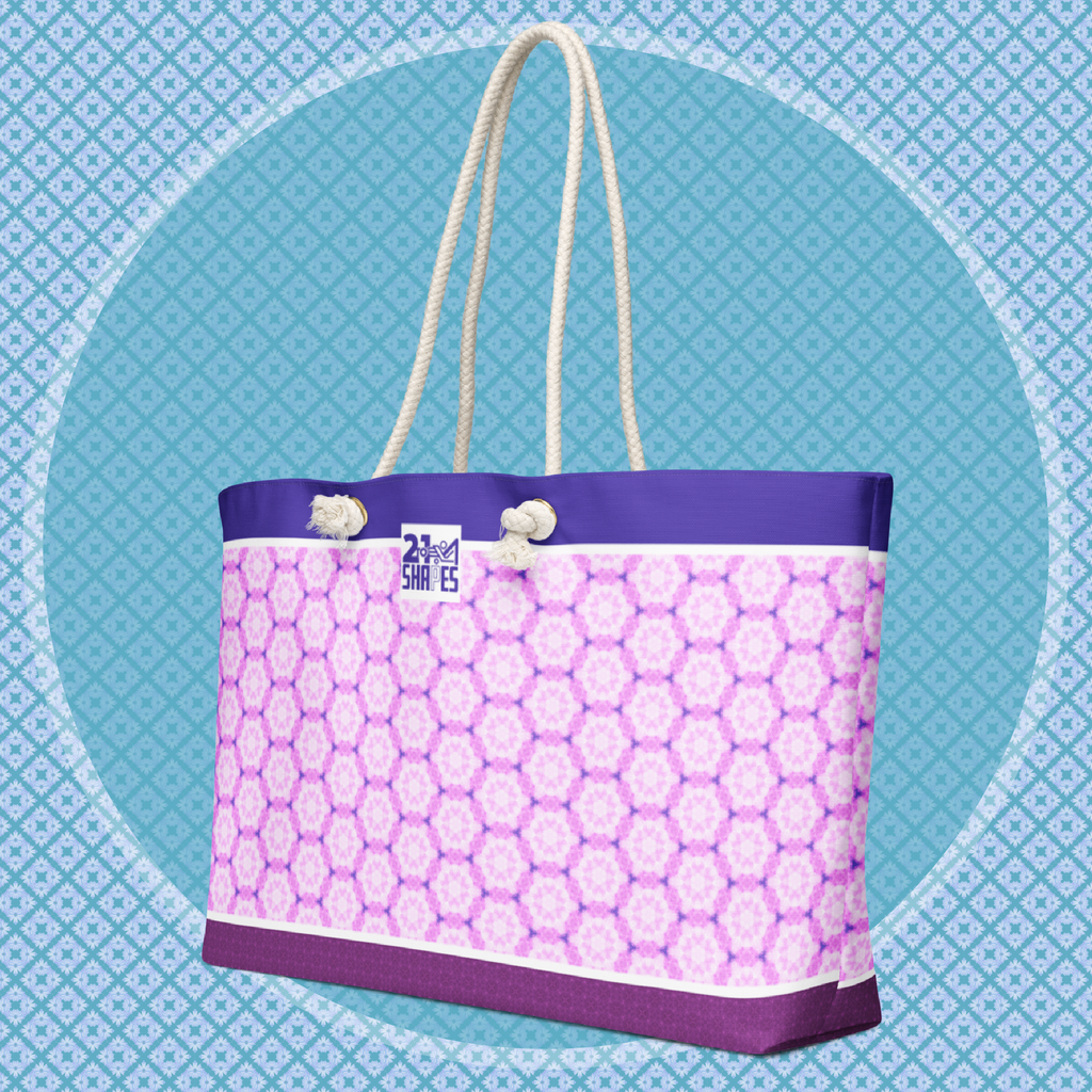 River Valley | Tote Bag | Large 24″ × 13″ Travel Tote Bag with Unique Pattern Designs