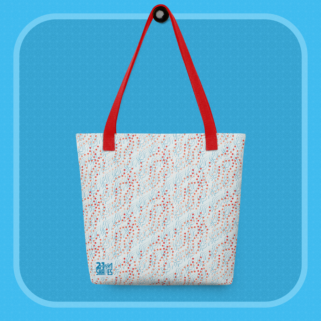 Dots | Tote Bag | 15×15 Tote Bag with Unique Artistic Patterns — Fits a Laptop, Vinyl or Everyday Essentials