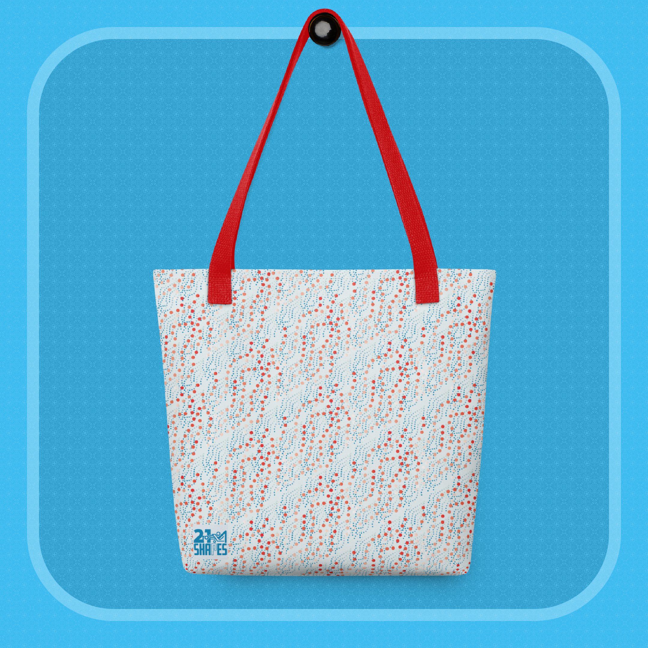 Dots | Tote Bag | 15×15 Tote Bag with Unique Artistic Patterns — Fits a Laptop, Vinyl or Everyday Essentials