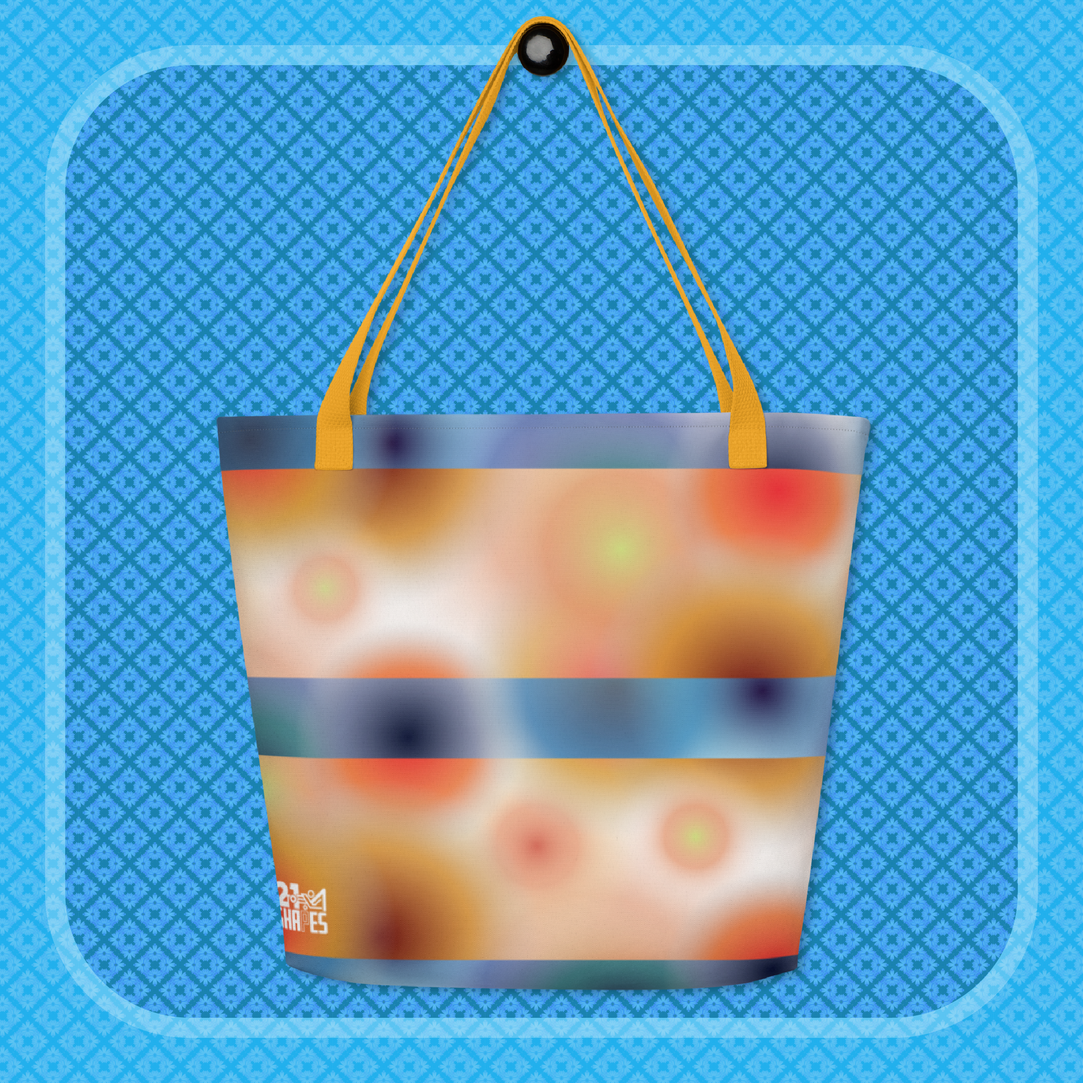 Glow in Yellow with inside pocket | Tote Bag |  Spacious 16″ × 20″ Patterned Tote — Your Go‑To Bag for Carrying It All