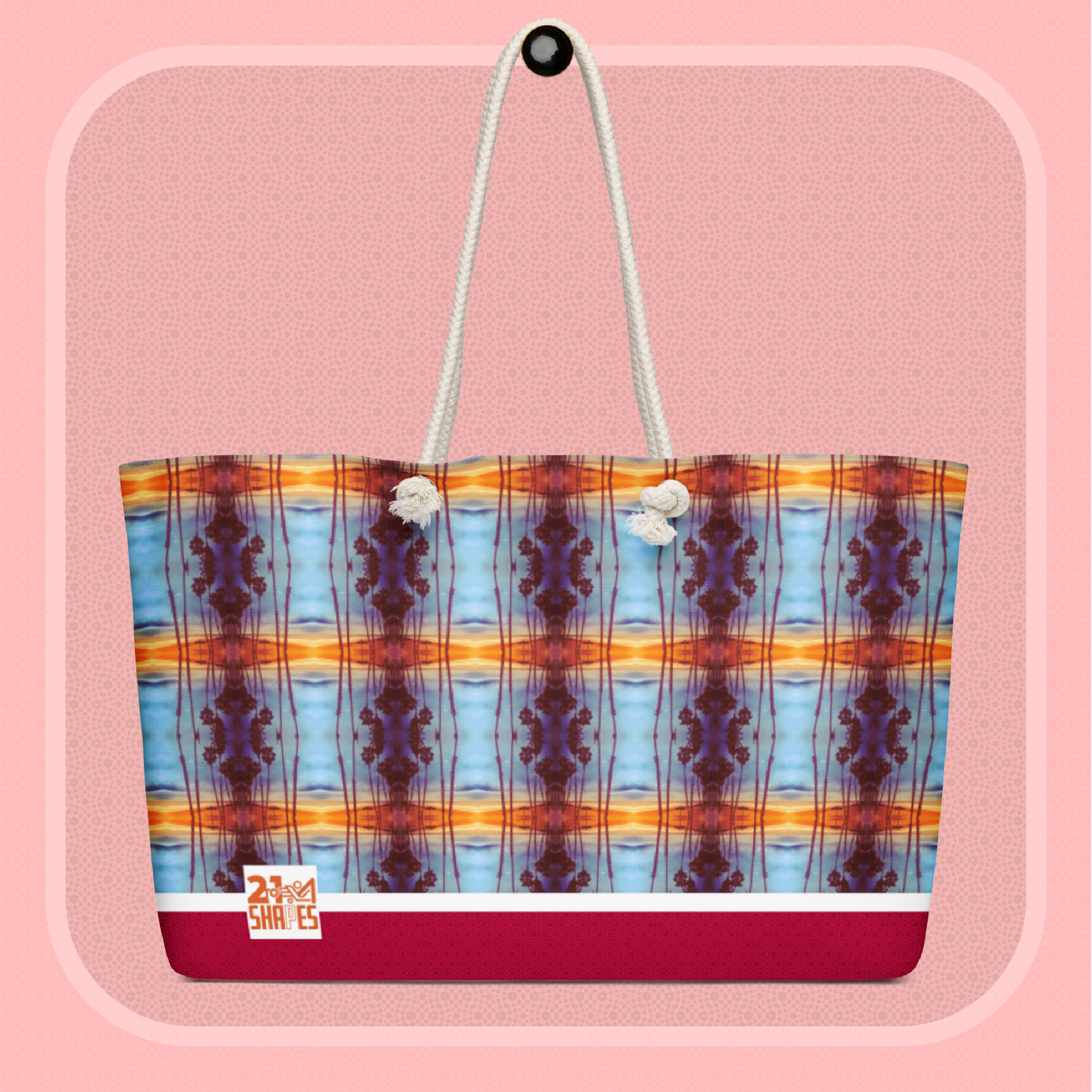 La Palapa | Tote Bag | Art‑Inspired 24″ × 13″ Tote Bag for Weekend Trips and Everyday Style
