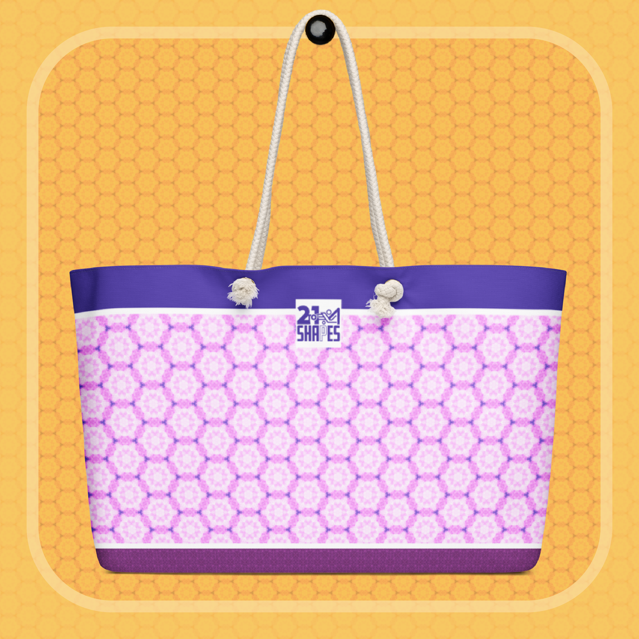 River Valley | Tote Bag | Large 24″ × 13″ Travel Tote Bag with Unique Pattern Designs