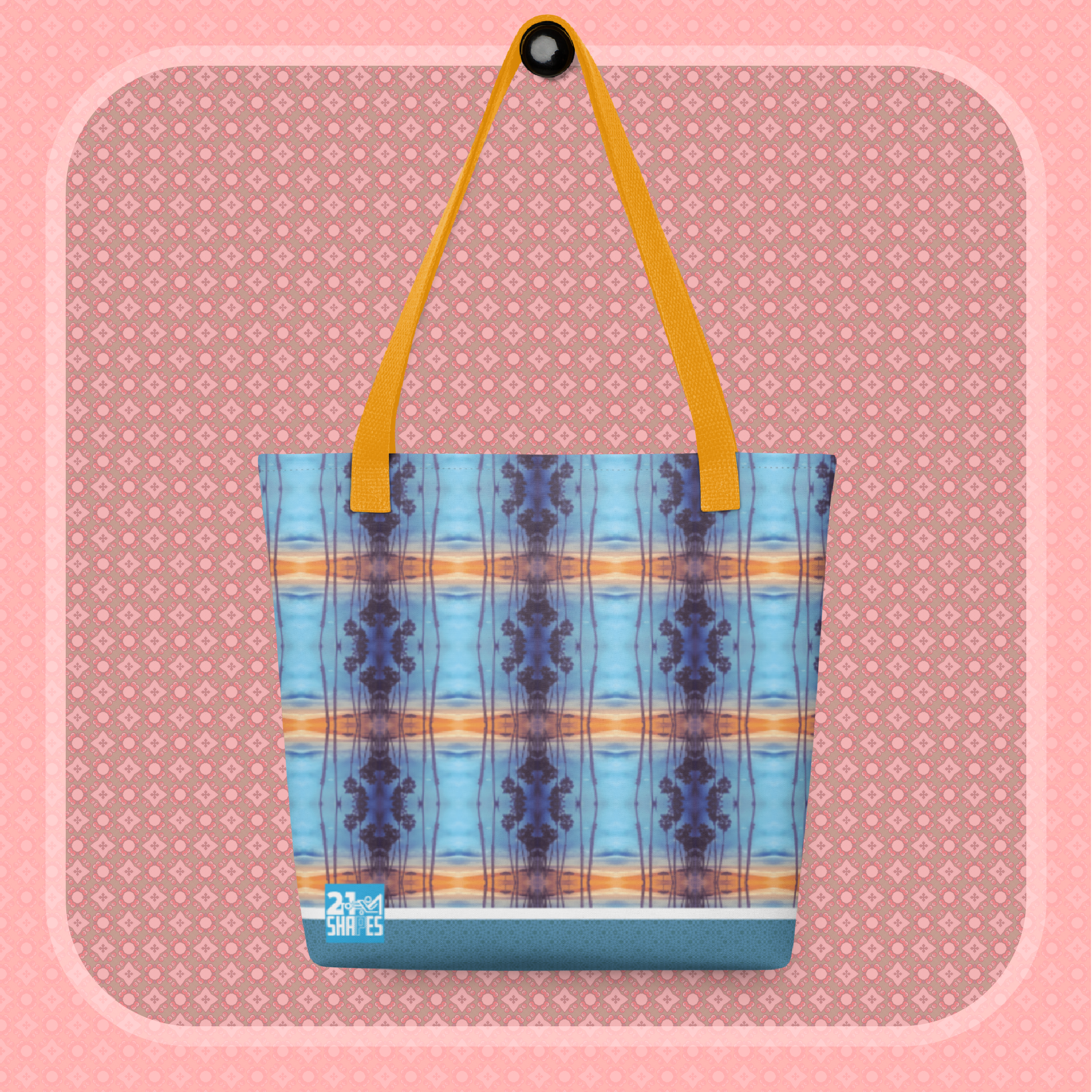 Solana | Tote Bag | 15×15 Patterned Tote for Modern Living — Carry Essentials and a Tablet in Style