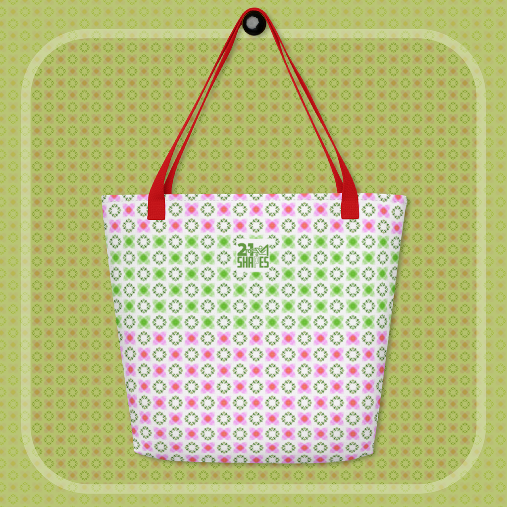 Sutro Love with inside pocket | Tote Bag | Large 16″ × 20″ Patterned Tote Bag for Everyday Essentials and Extra Space