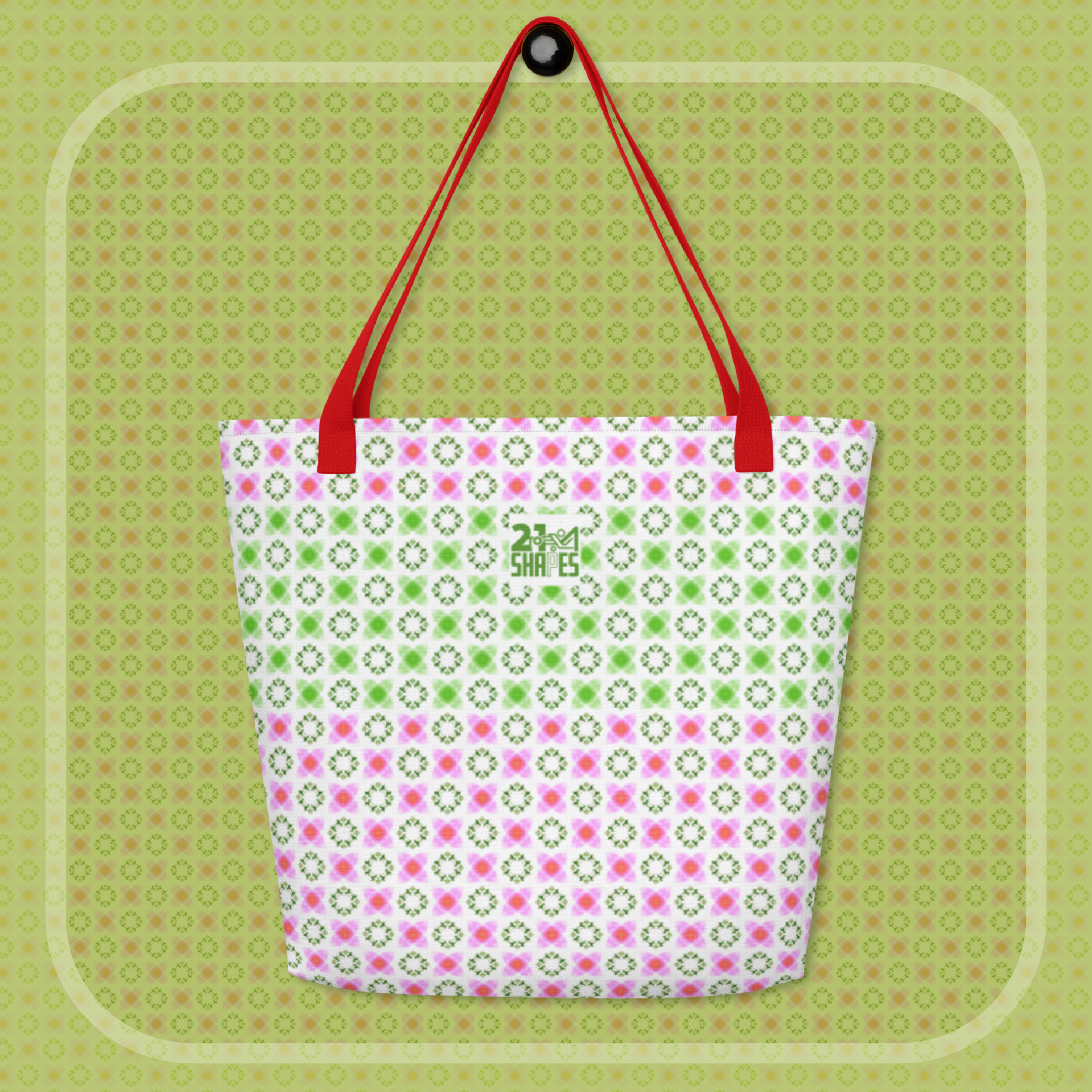 Sutro Love with inside pocket | Tote Bag | Large 16″ × 20″ Patterned Tote Bag for Everyday Essentials and Extra Space