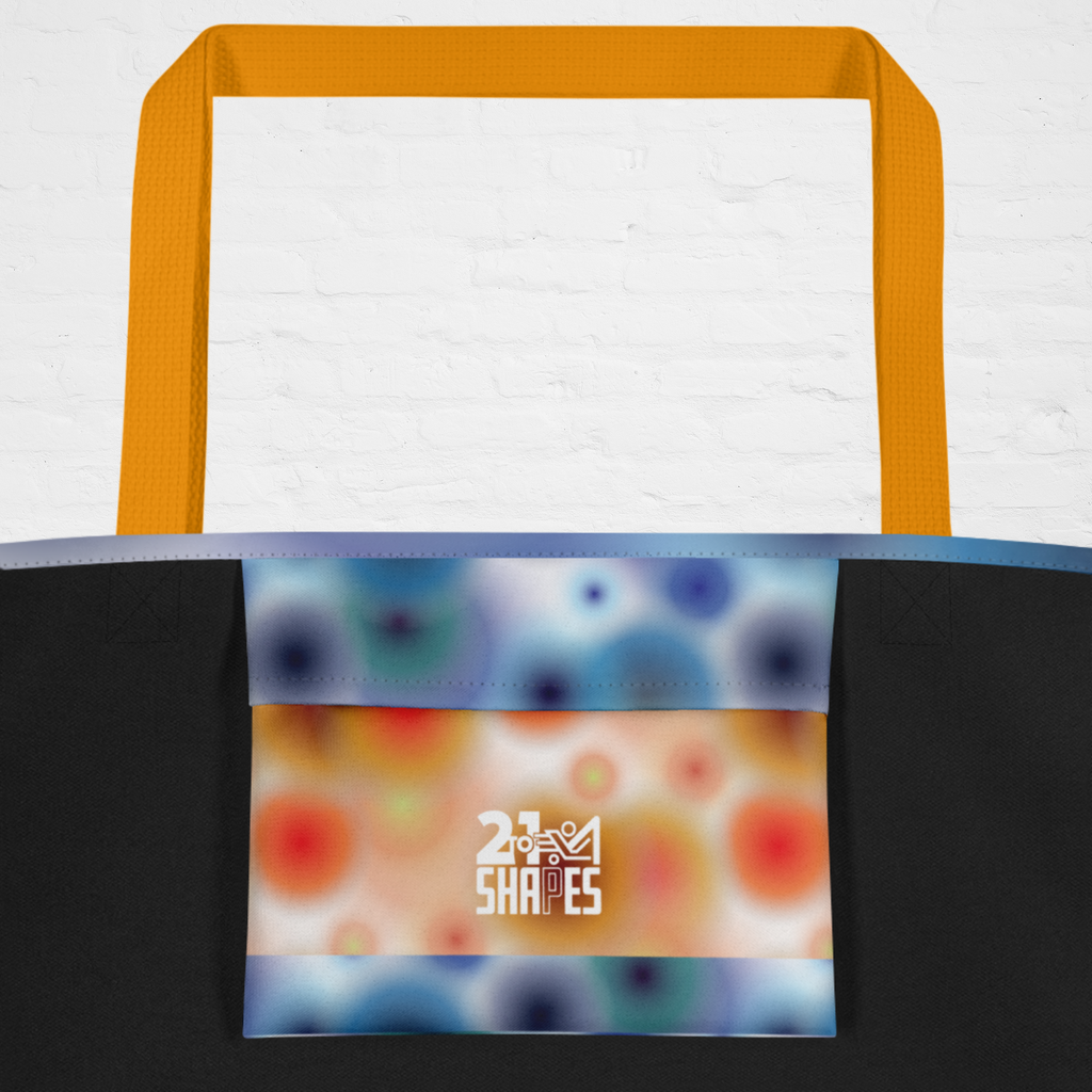 Glow in Yellow with inside pocket | Tote Bag |  Spacious 16″ × 20″ Patterned Tote — Your Go‑To Bag for Carrying It All